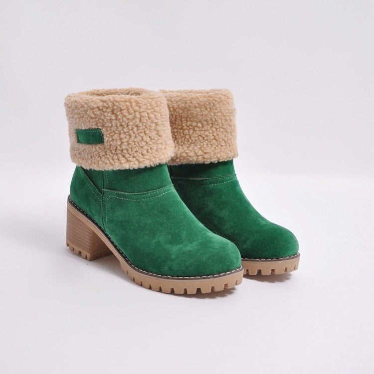 Sofia Faux Fur Ankle Boots