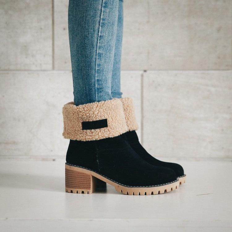 Sofia Faux Fur Ankle Boots