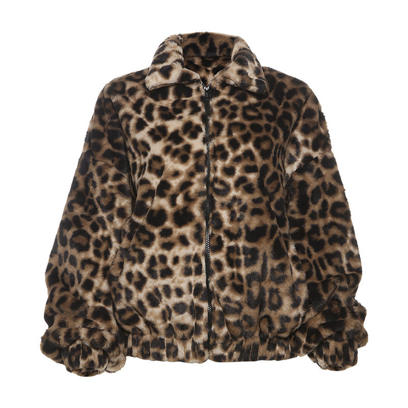 Avery Faux Fur Leopard Jacket