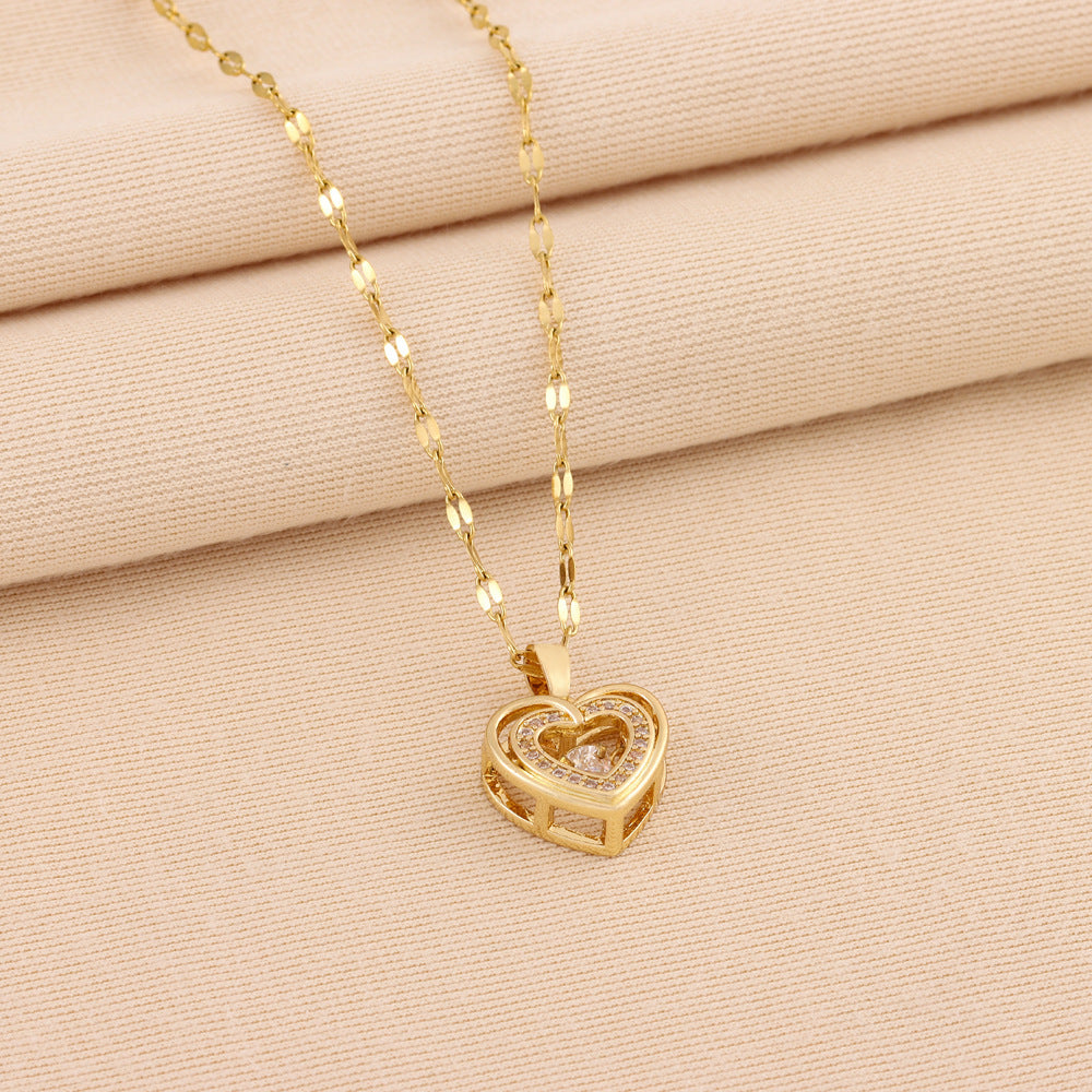 Collier à pendentif Smart Love double couche