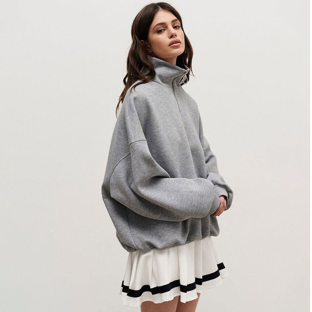 Sophia High-Neck Zip Sweatshirt