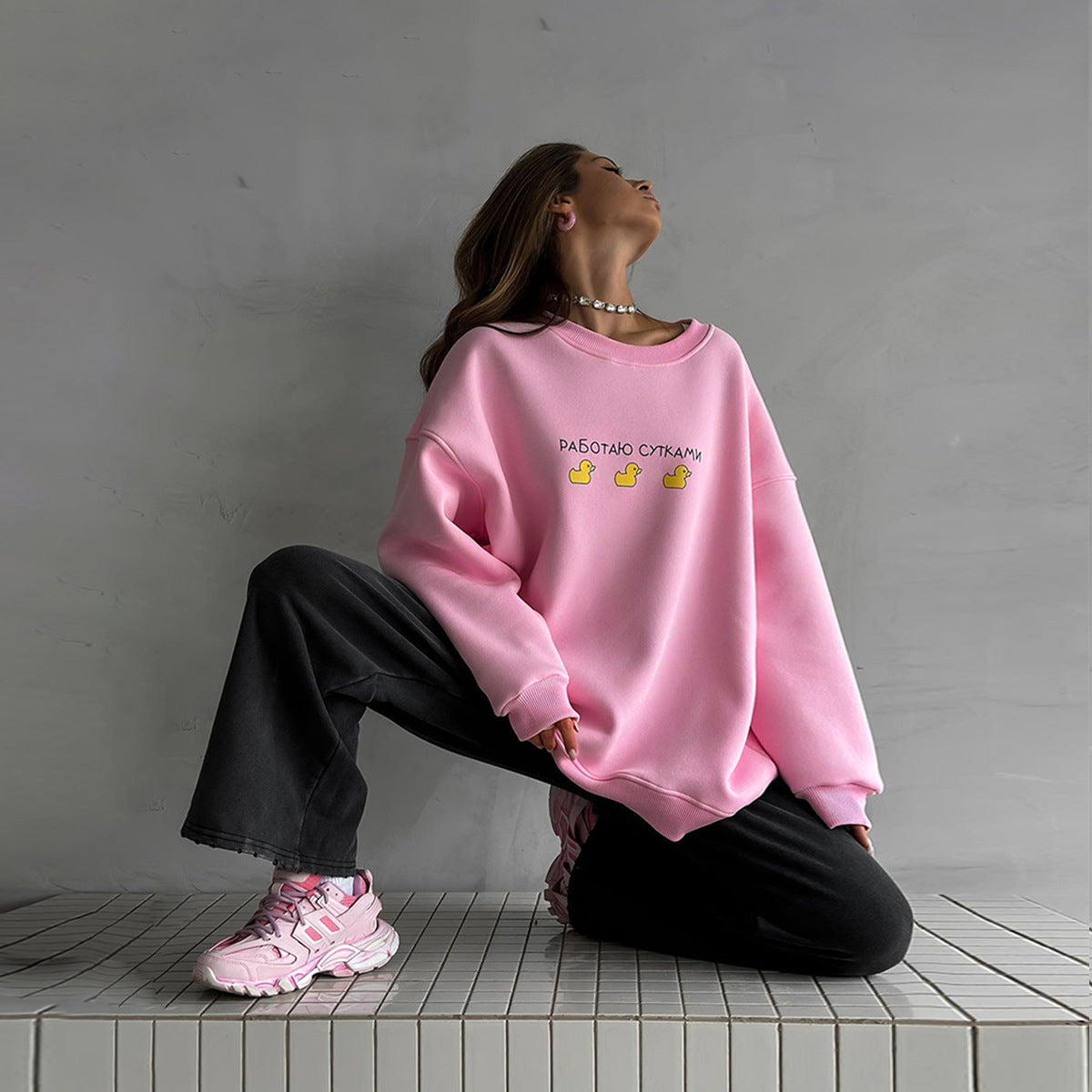 Emily Oversized Fun Sweatshirt