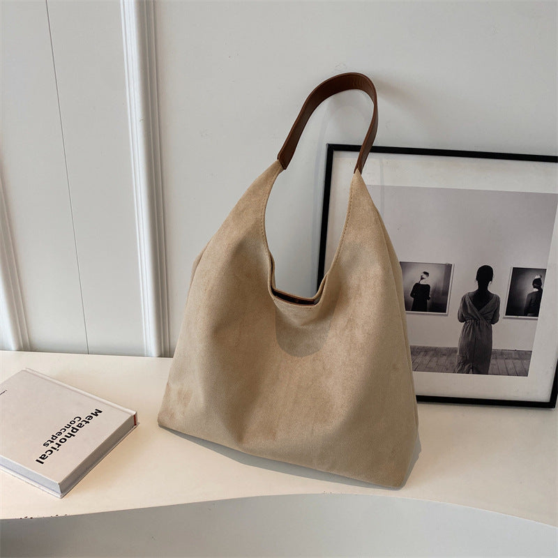 Lily Soft Suede Shoulder Bag