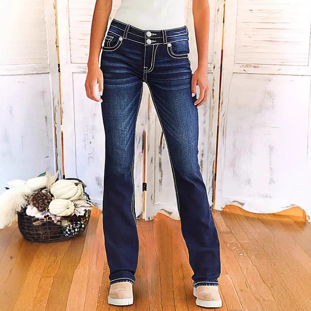 Emma High-Rise Bootcut Jeans