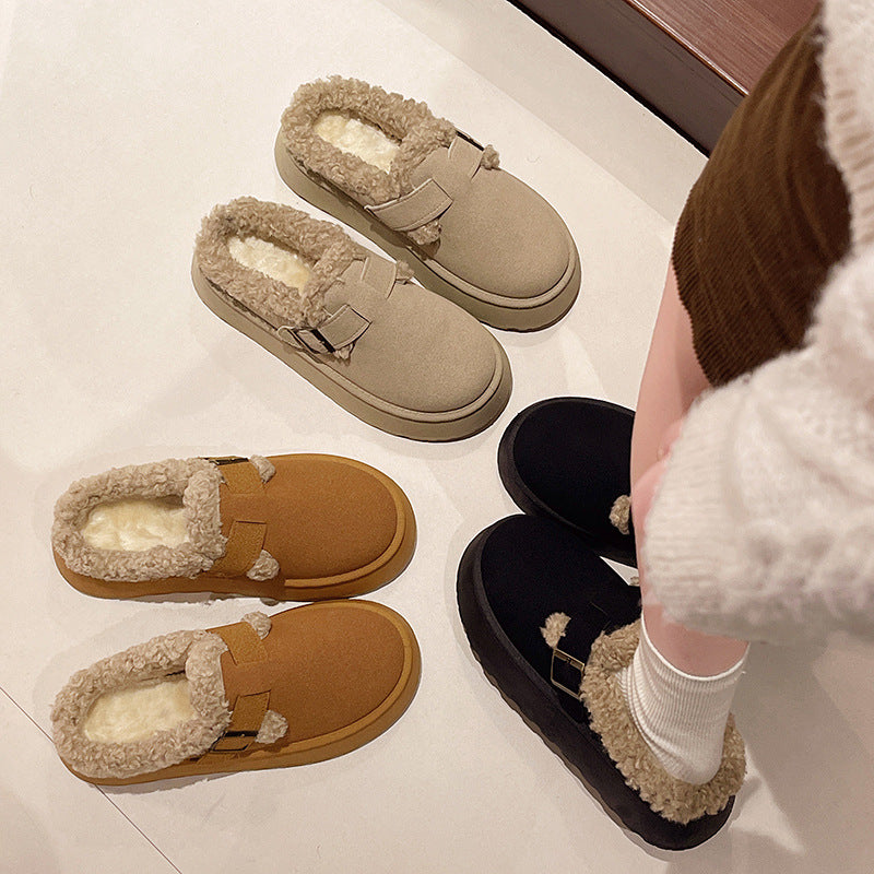 Chloe Cozy Fleece-Lined Mules