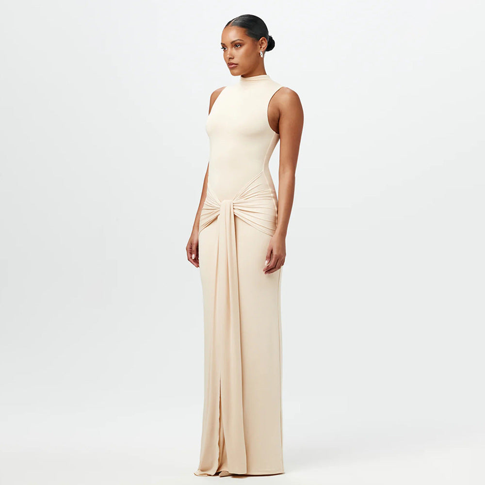 Olivia Knotted Waist Maxi Dress