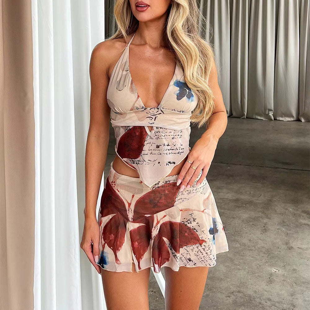 Emily Floral Print Mini Dress