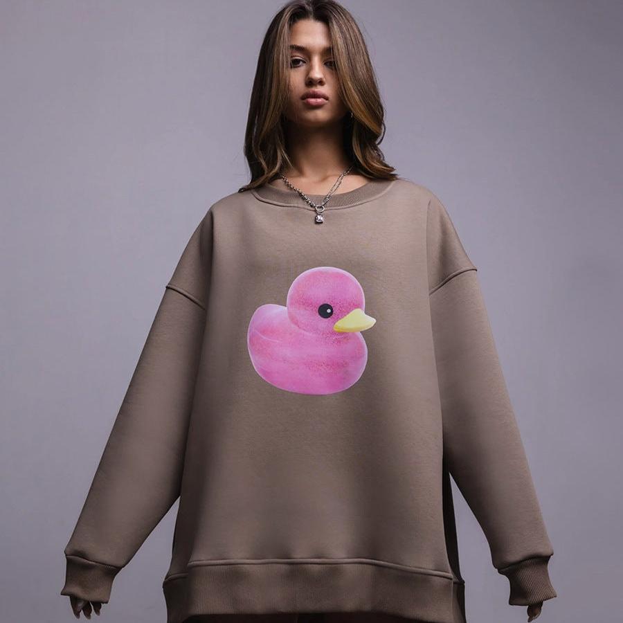 Lily Oversized Duck Print Sweatshirt