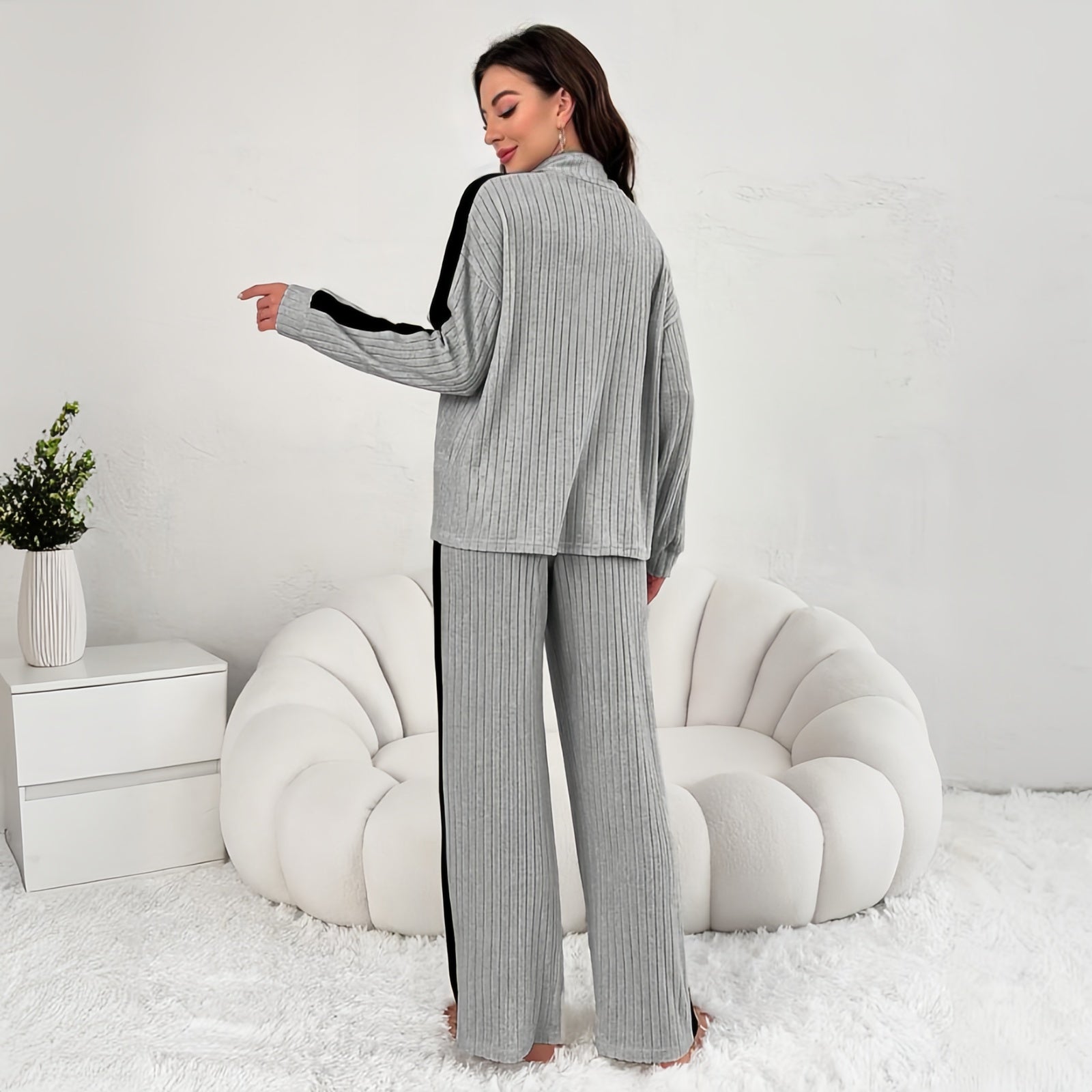 Cozy Ribbed Lounge Set