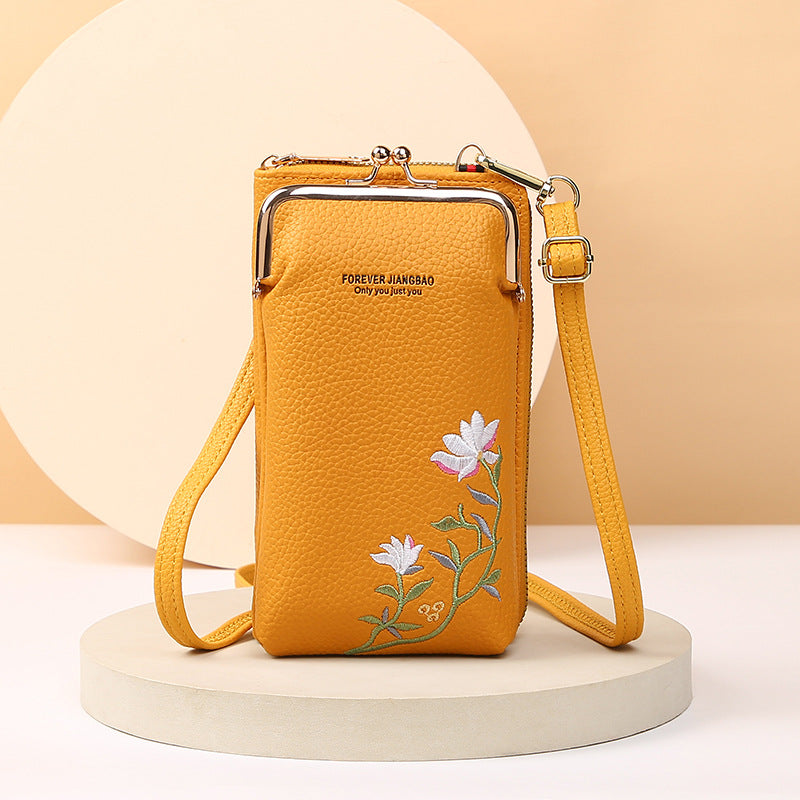 Ella Floral Broidered Crossbody Bag