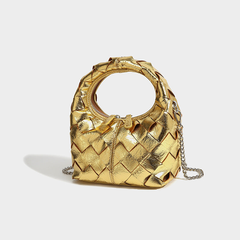 Ava Woven Leather Mini Bag