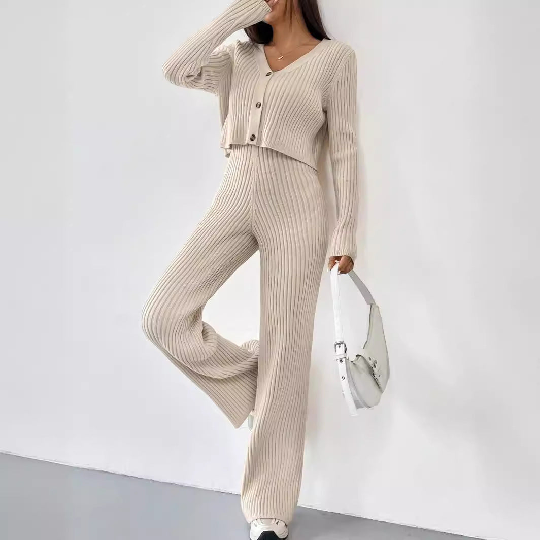 Chloe Ribbed Knit Two-Piece Set