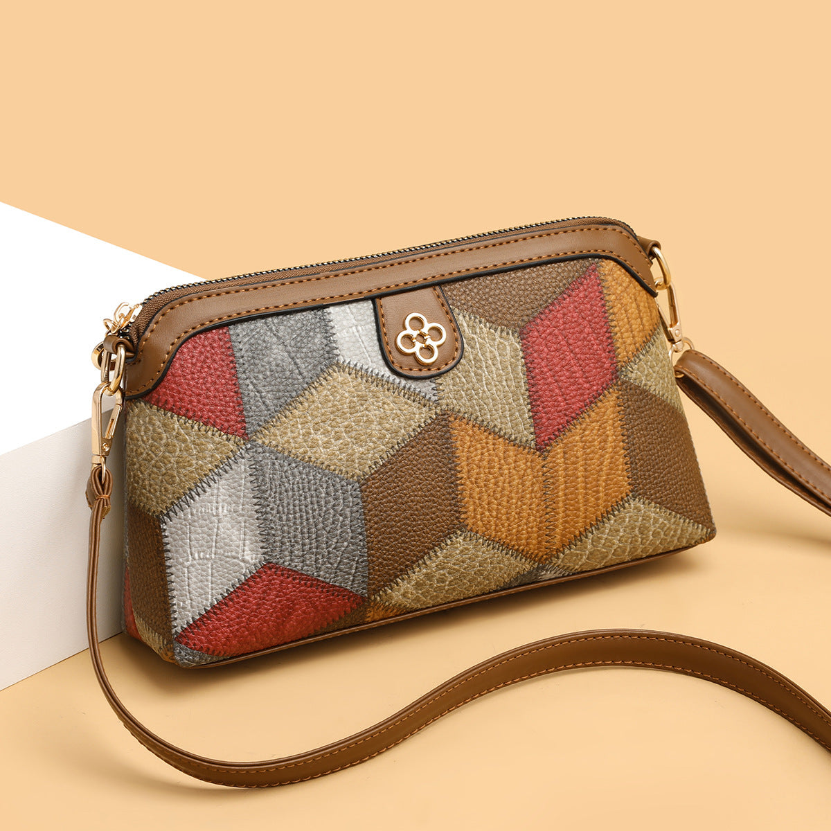 Mia Patchwork Crossbody Bag