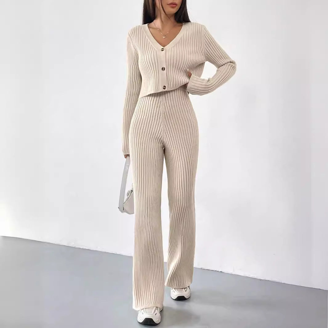 Chloe Ribbed Knit Two-Piece Set