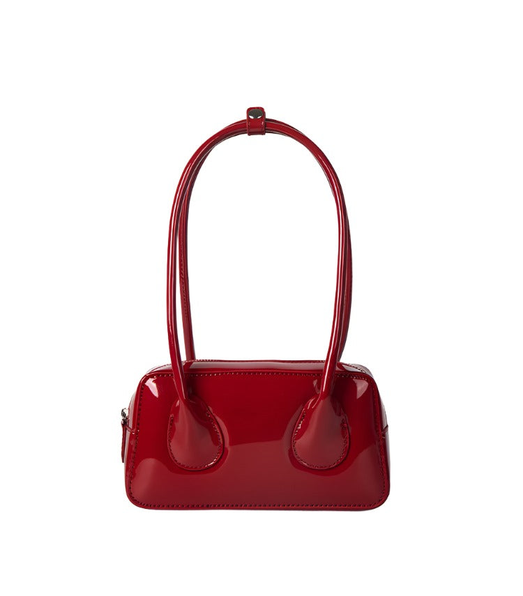 Glossy Patent Leather Handbag