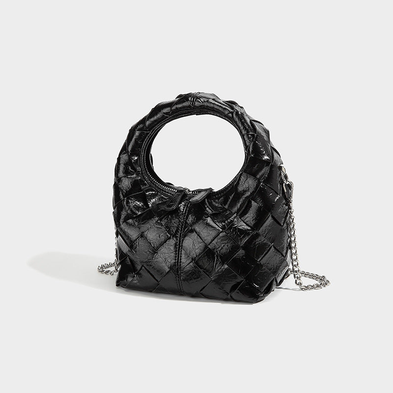 Ava Woven Leather Mini Bag