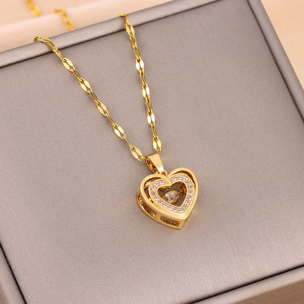 Collier à pendentif Smart Love double couche