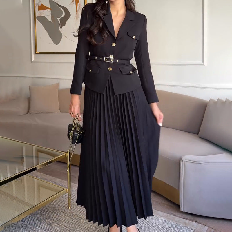 Sophia Pleated Suit Set