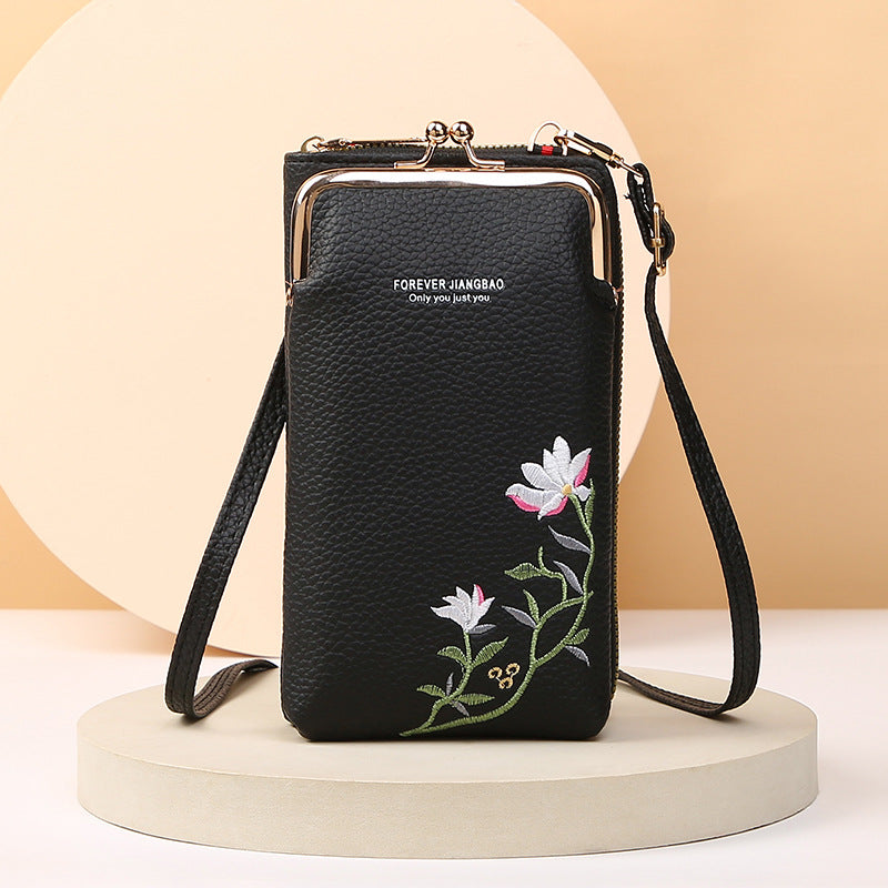 Ella Floral Broidered Crossbody Bag