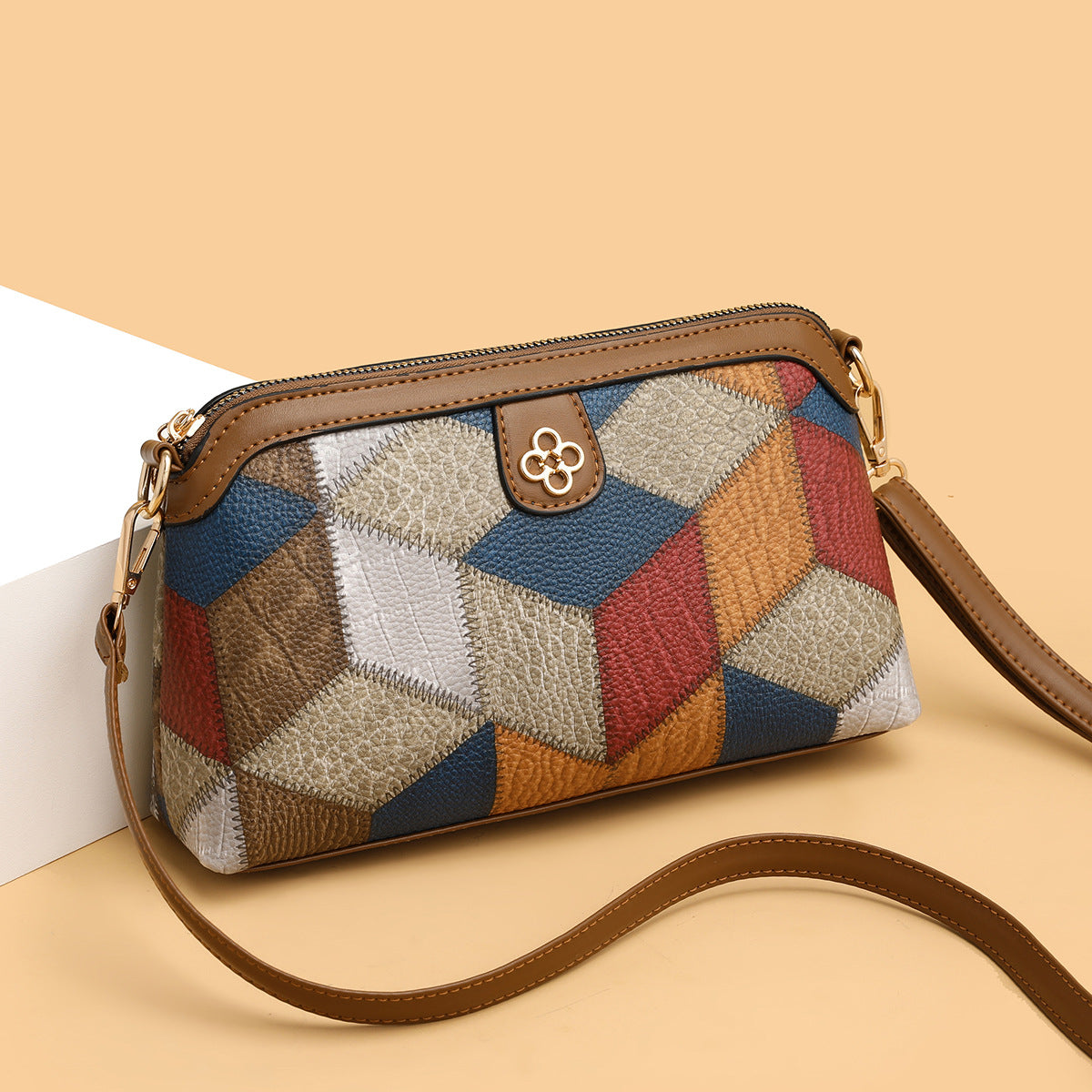 Mia Patchwork Crossbody Bag