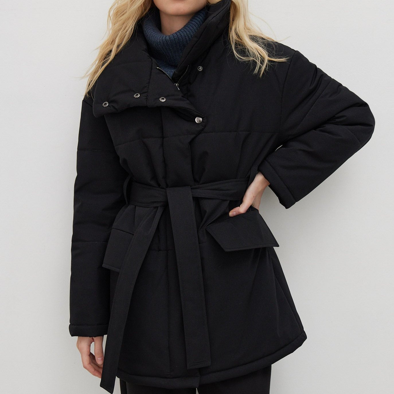 Celeste Belted Puffer Coat