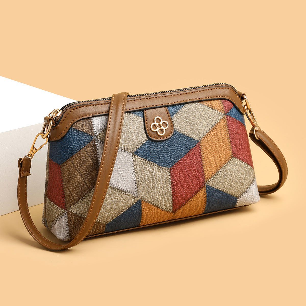 Mia Patchwork Crossbody Bag