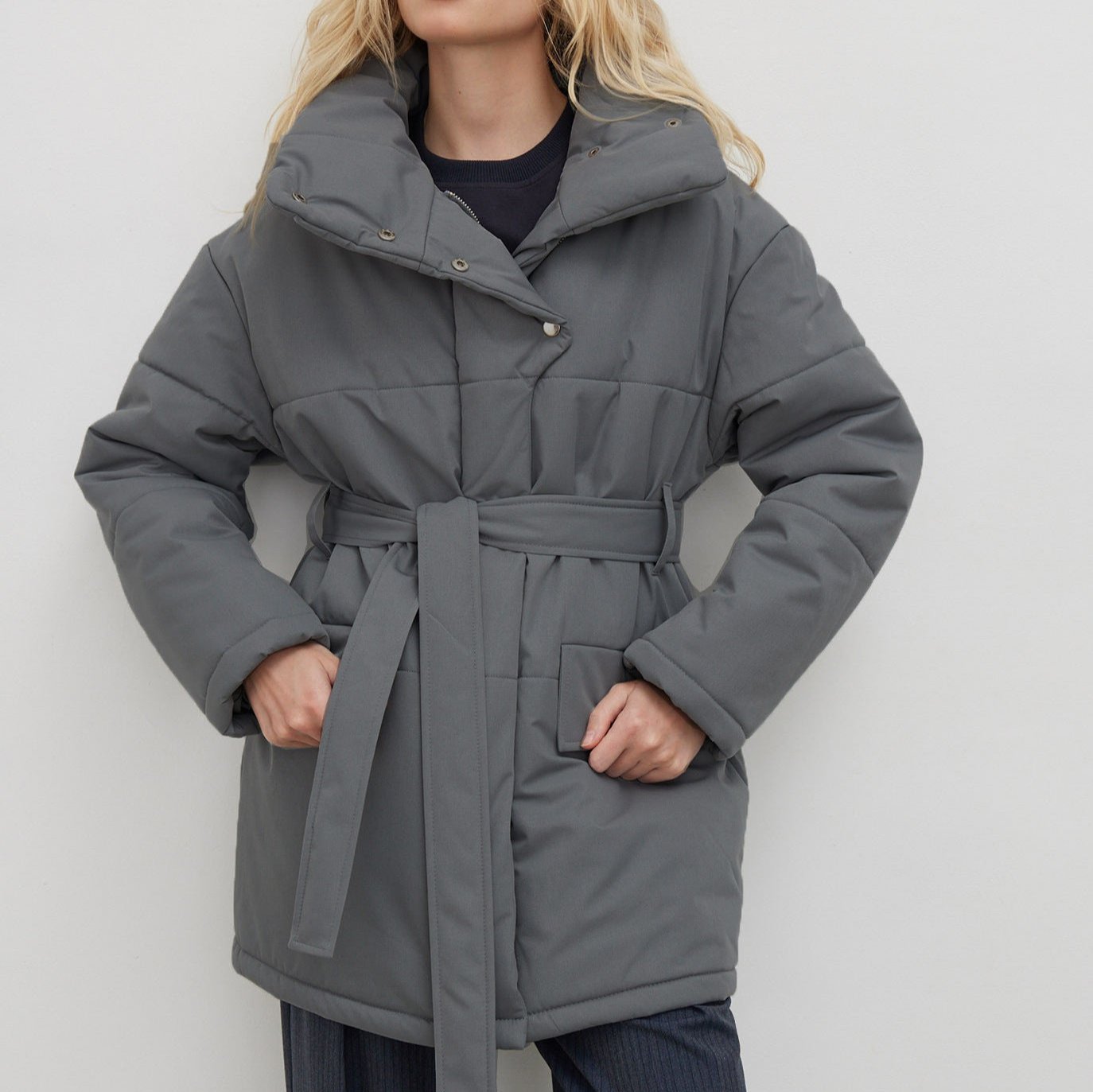 Celeste Belted Puffer Coat