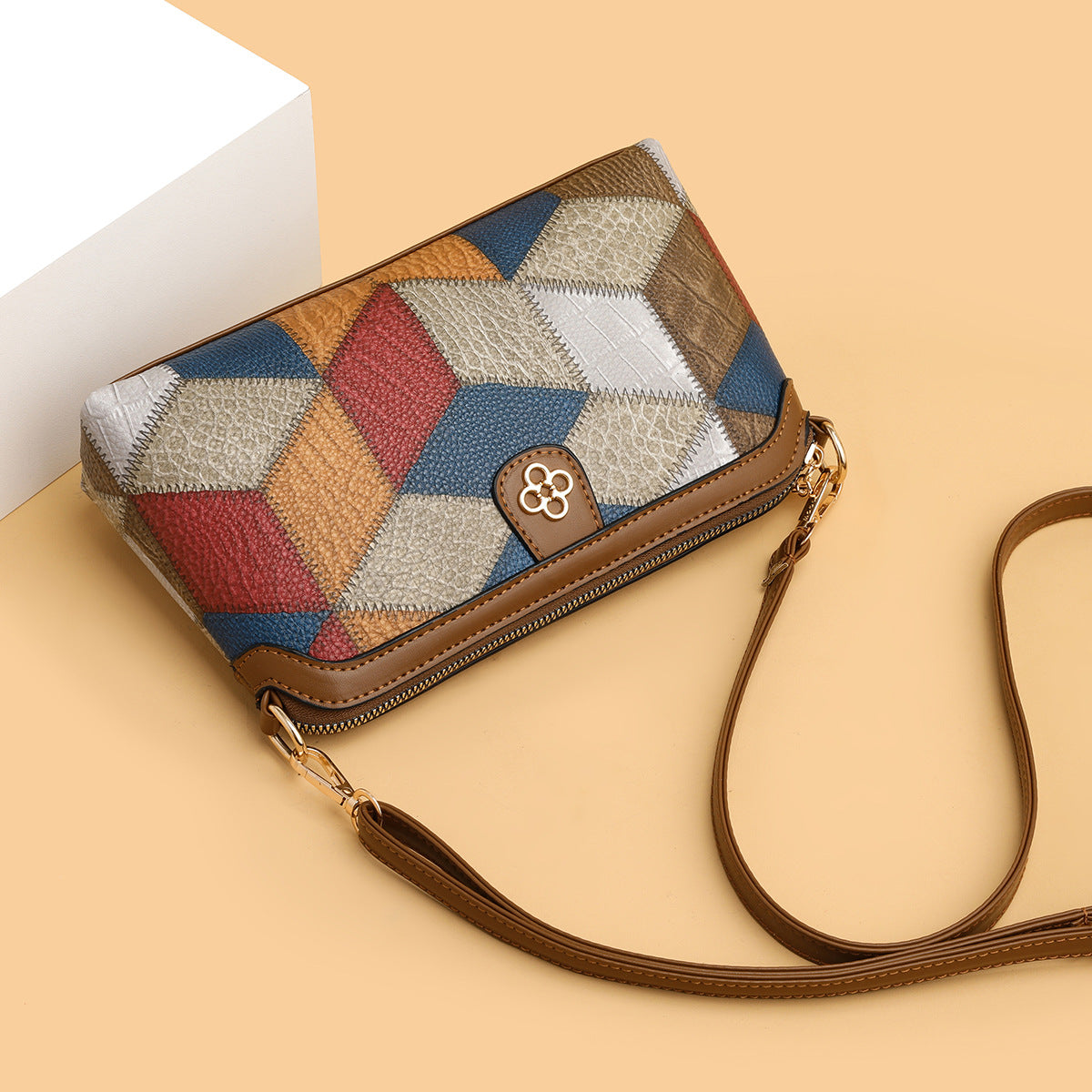 Mia Patchwork Crossbody Bag