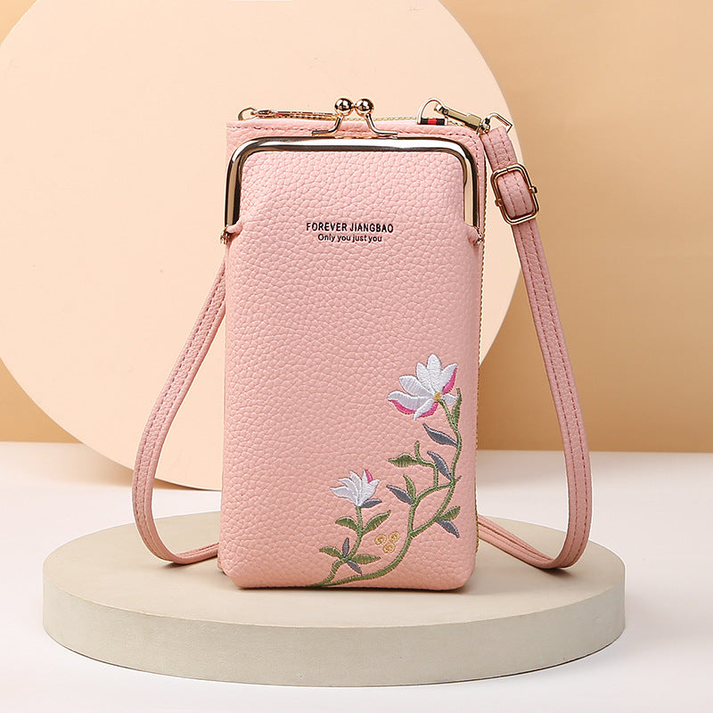 Ella Floral Broidered Crossbody Bag