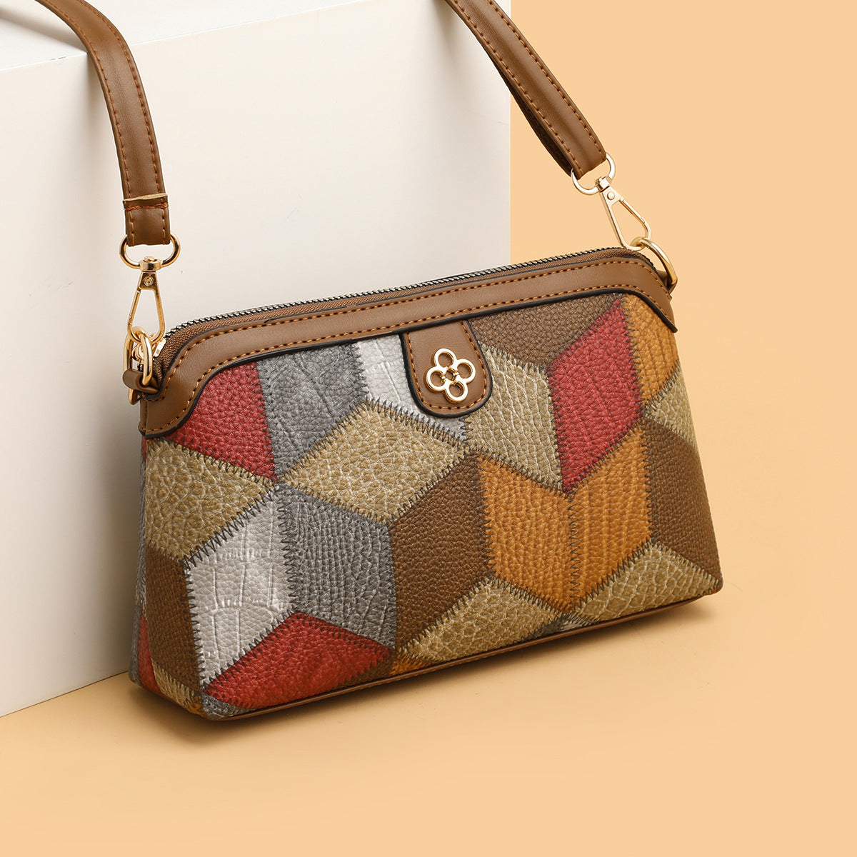 Mia Patchwork Crossbody Bag