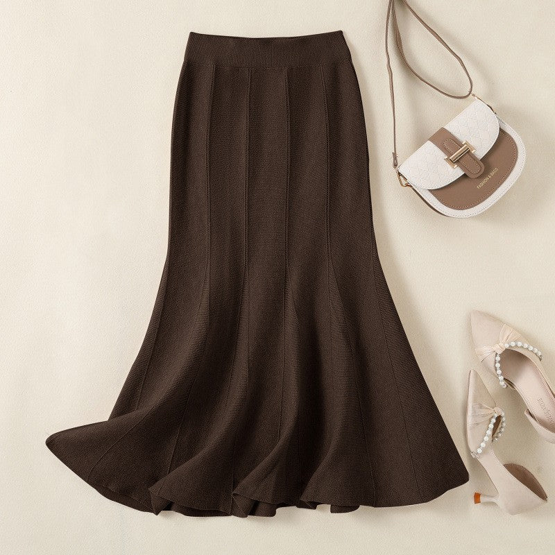 Grace Pleated Knit Skirt