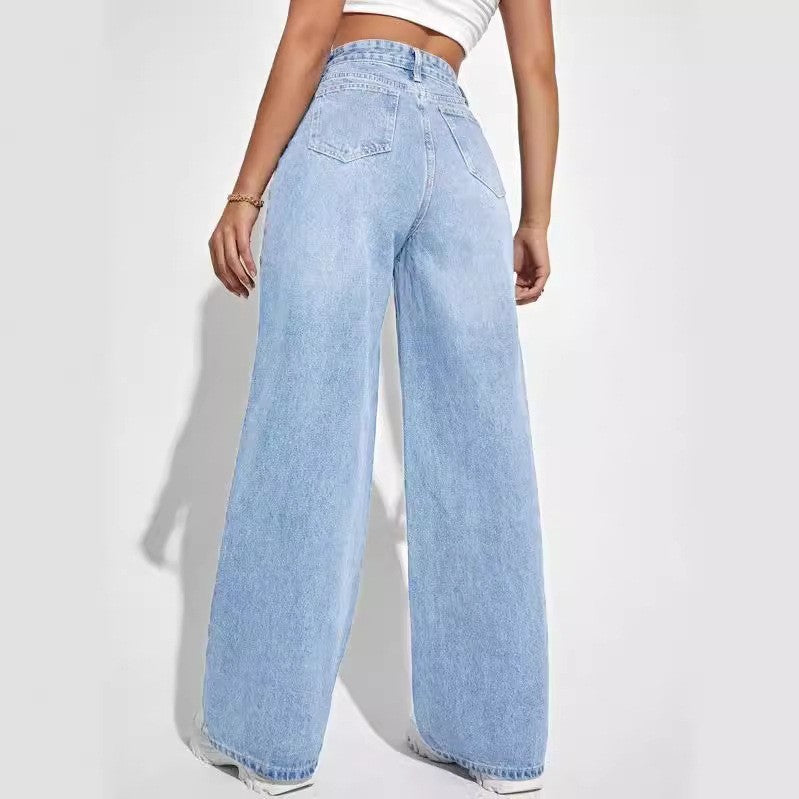 Lily High-Waist Wide-Leg Jeans