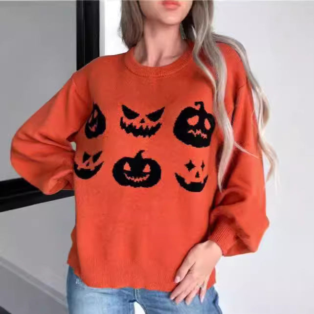 Halloween Pumpkin Sweater