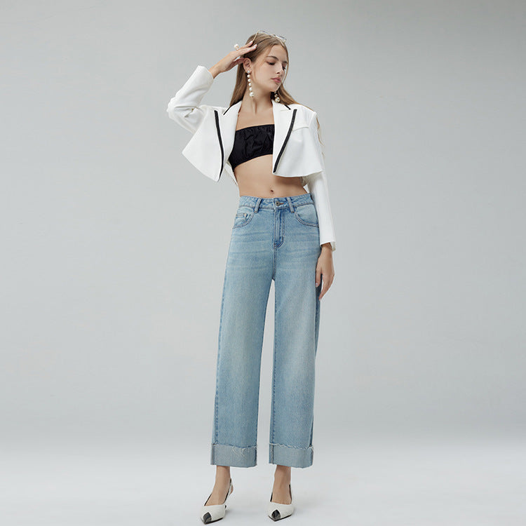 Cropped Wide-Leg Pants