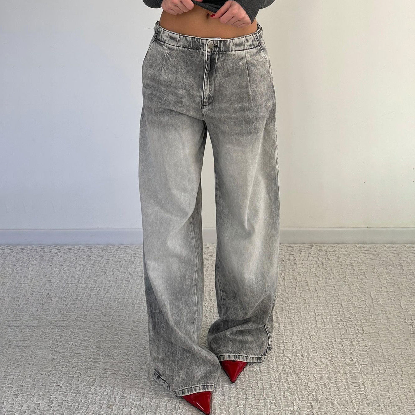 Ava Wide-Leg Vintage Wash Jeans