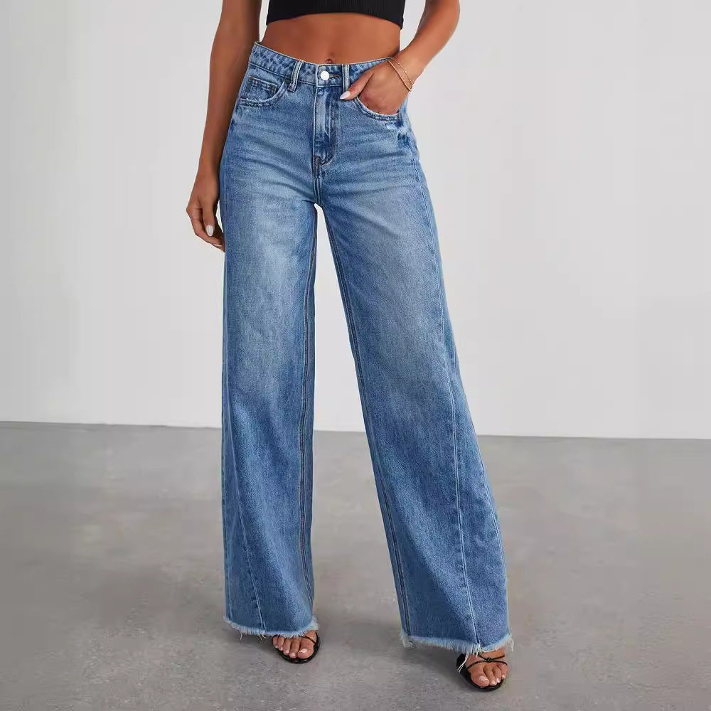 Emily High-Waisted Wide-Leg Jeans