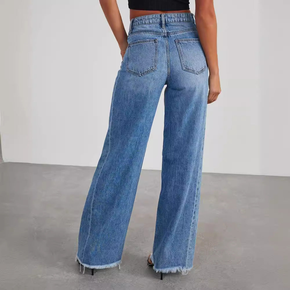 Emily High-Waisted Wide-Leg Jeans