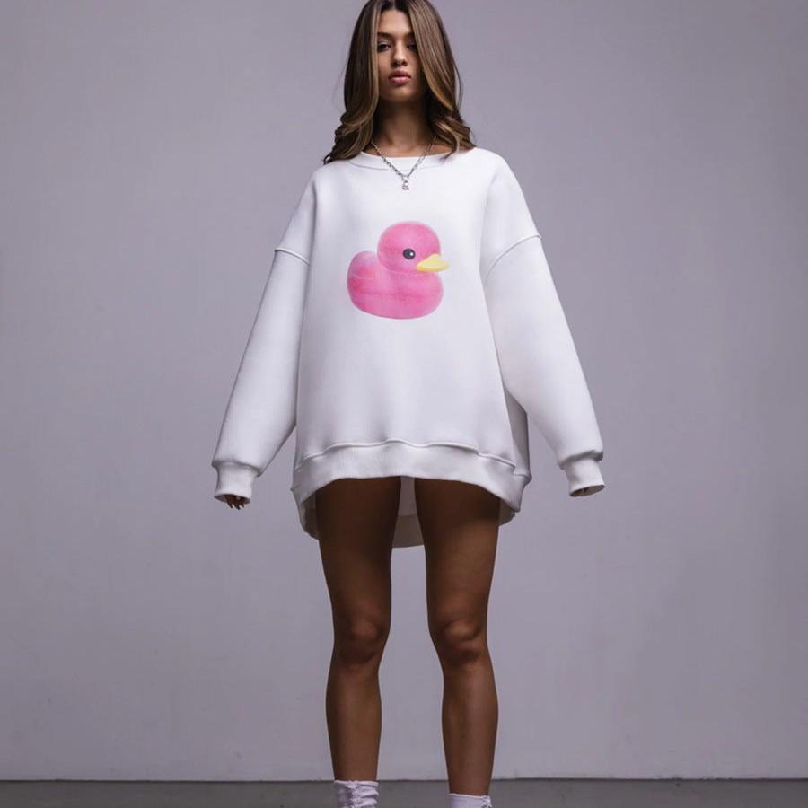 Lily Oversized Duck Print Sweatshirt