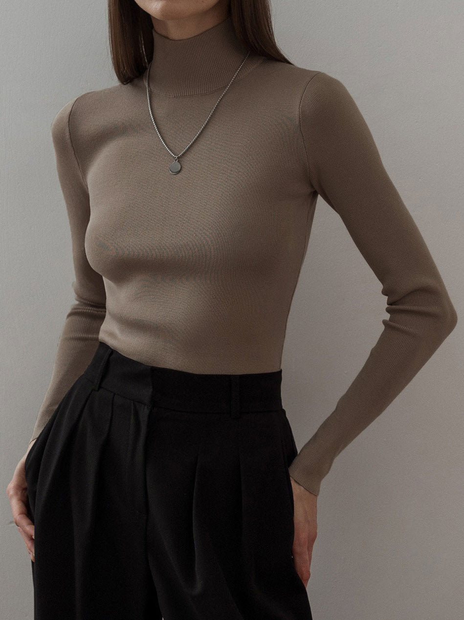 Luxe Ribbed Turtleneck Sweater