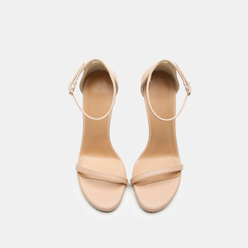 Sophia Nude Ankle Strap Heels