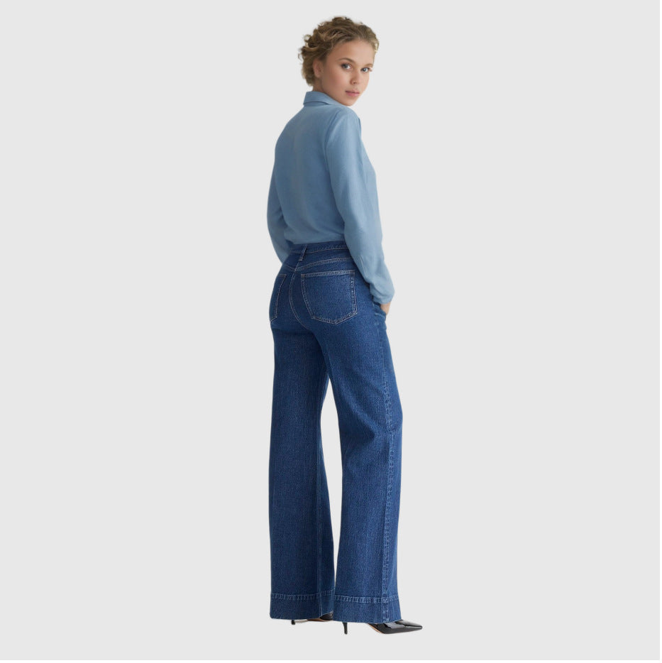 Emma High-Waisted Wide-Leg Jeans