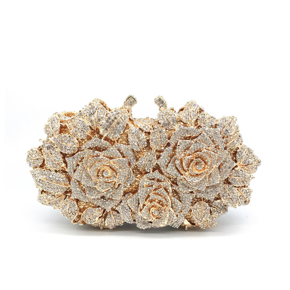 Abendclutch „Crystal Rose“