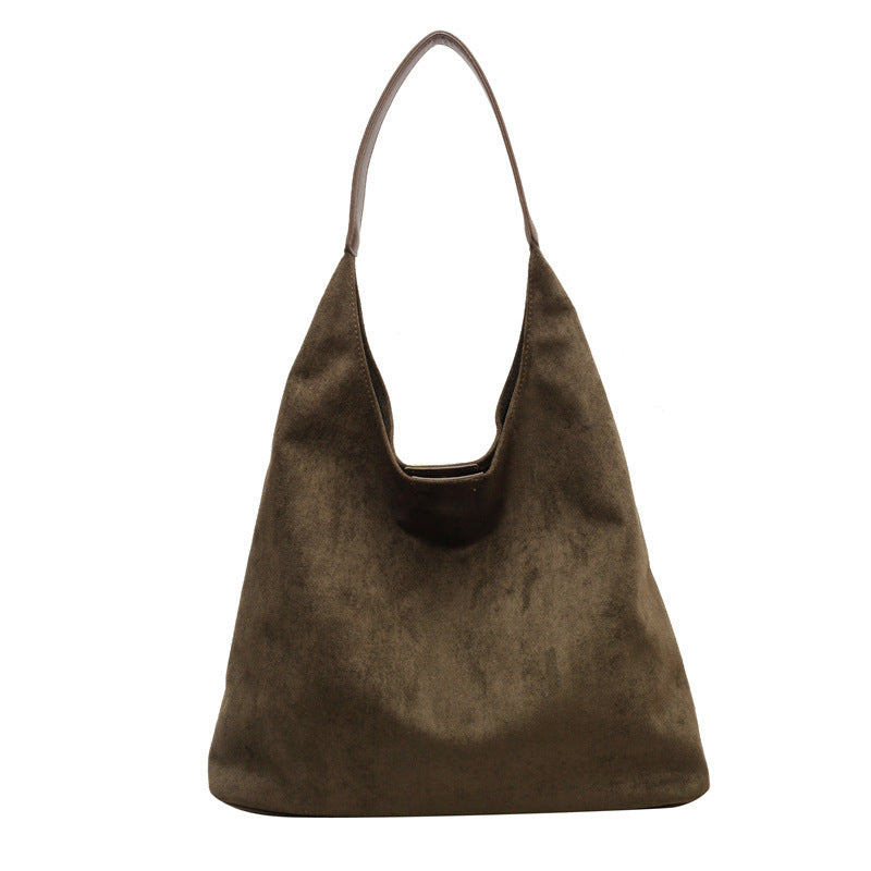 Lily Soft Suede Shoulder Bag