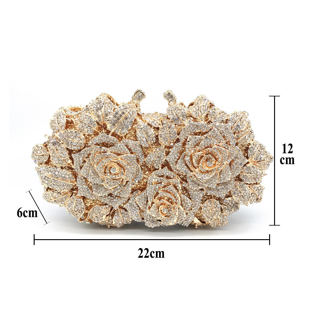 Abendclutch „Crystal Rose“