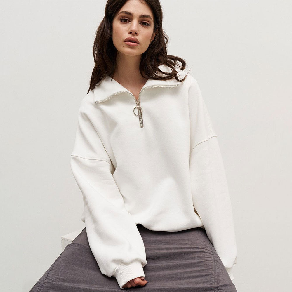 Sophia High-Neck Zip Sweatshirt