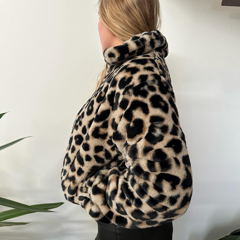 Avery Faux Fur Leopard Jacket