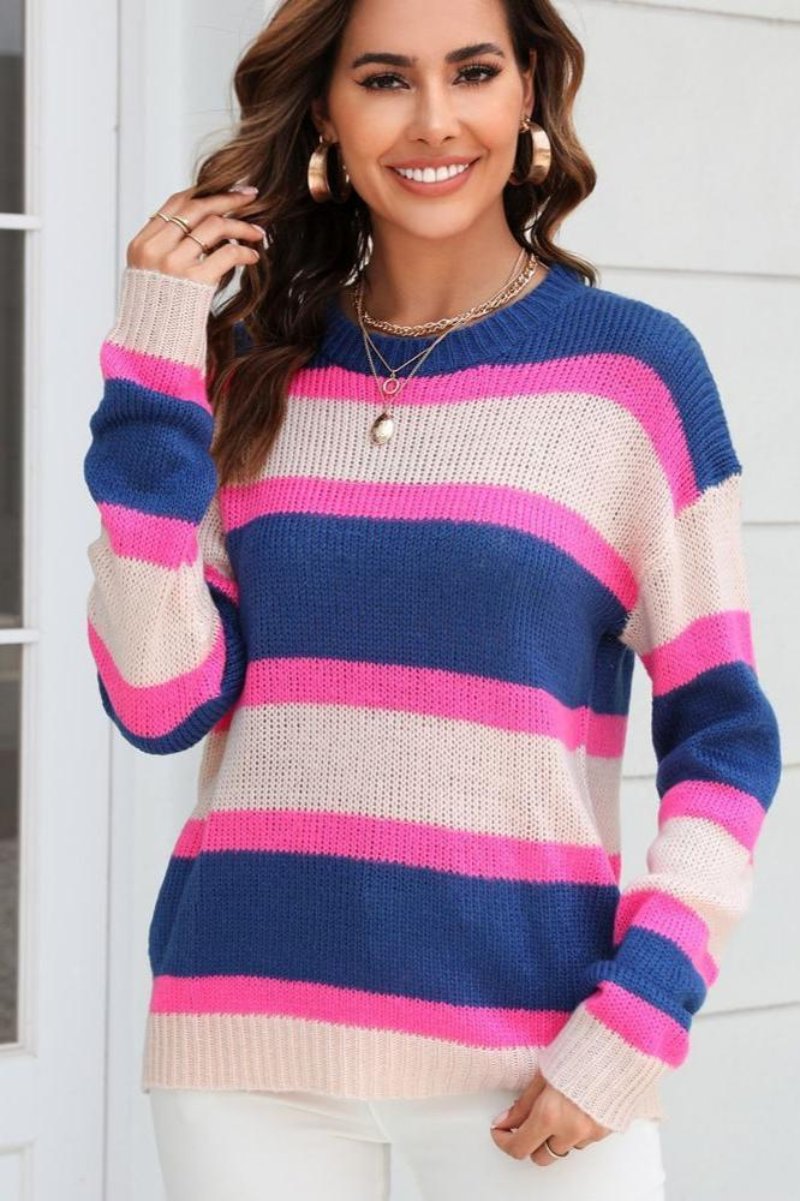 Lily Striped Knit Sweater