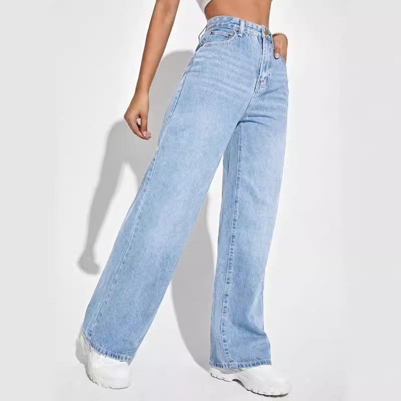 Lily High-Waist Wide-Leg Jeans