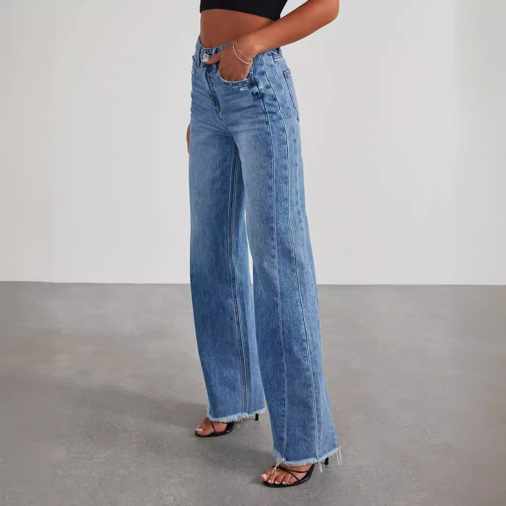 Emily High-Waisted Wide-Leg Jeans