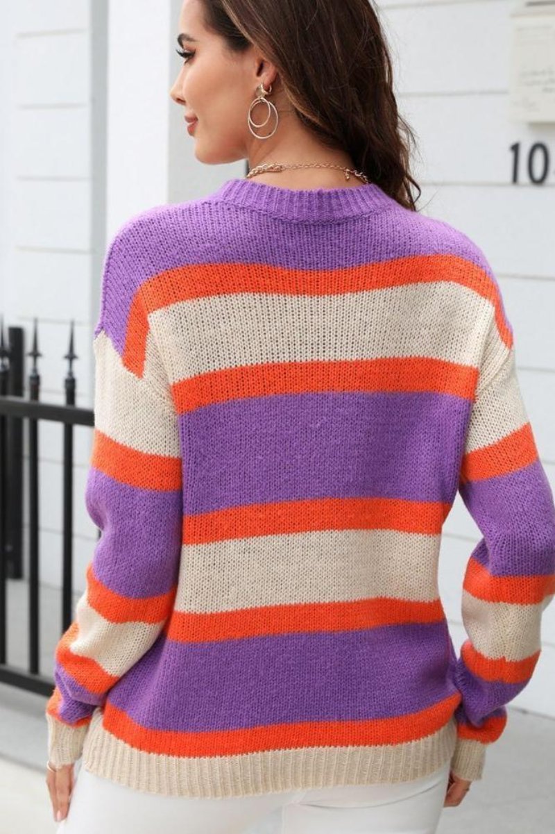 Lily Striped Knit Sweater